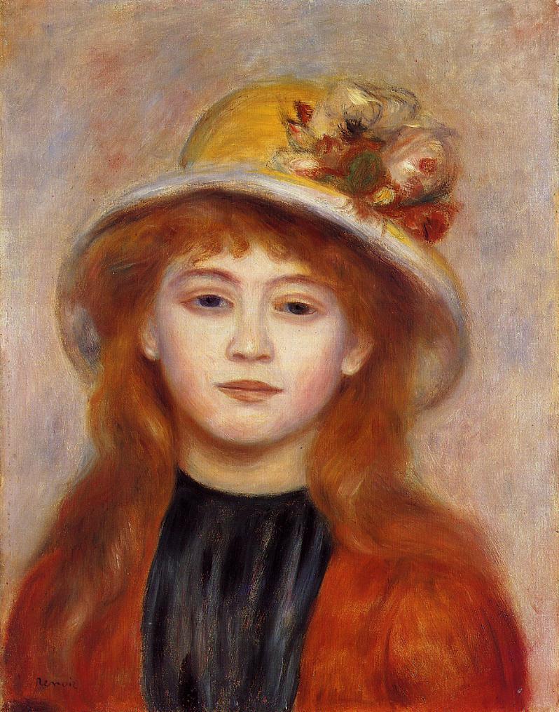 Woman wearing a hat 1889